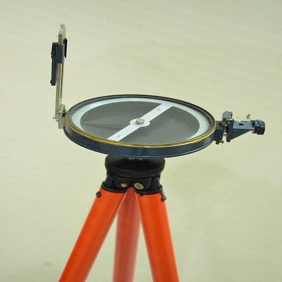 Aluminium and Brass Mix Working Survey Prismatic Compass with Aluminium Adjustable Tripod Stand 152.4 Cm