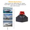 1-2-Off Switch -60V Disconnect Master Cut Shutoff for Marine Boat Car RV