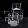 Acrylic Baseball Display Case Clear Baseball Holder Display Box Hexagonal Display Holder Dustproof Baseball Case