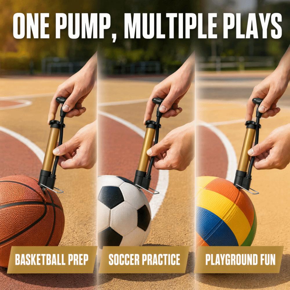 6PCS Inflation Needle Included Air Pump Stable Base Air Pump Accessory  Sports Ball Pumping