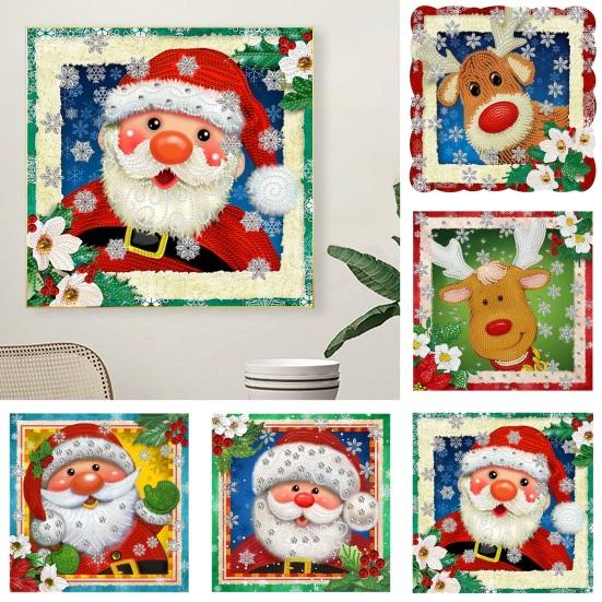 

5D комплект алмазной живописи яркий цвет снятие стресса Рождественский стиль узор потрясающая вышивка стразами DIY набор алмазной живописи