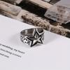 [Vintage Star Ring] Durable, Tarnish-Resistant 304 Stainless Steel Star Ring for Him - Vintage-Inspired | Perfect for Daily Wear or Special Occasions,
