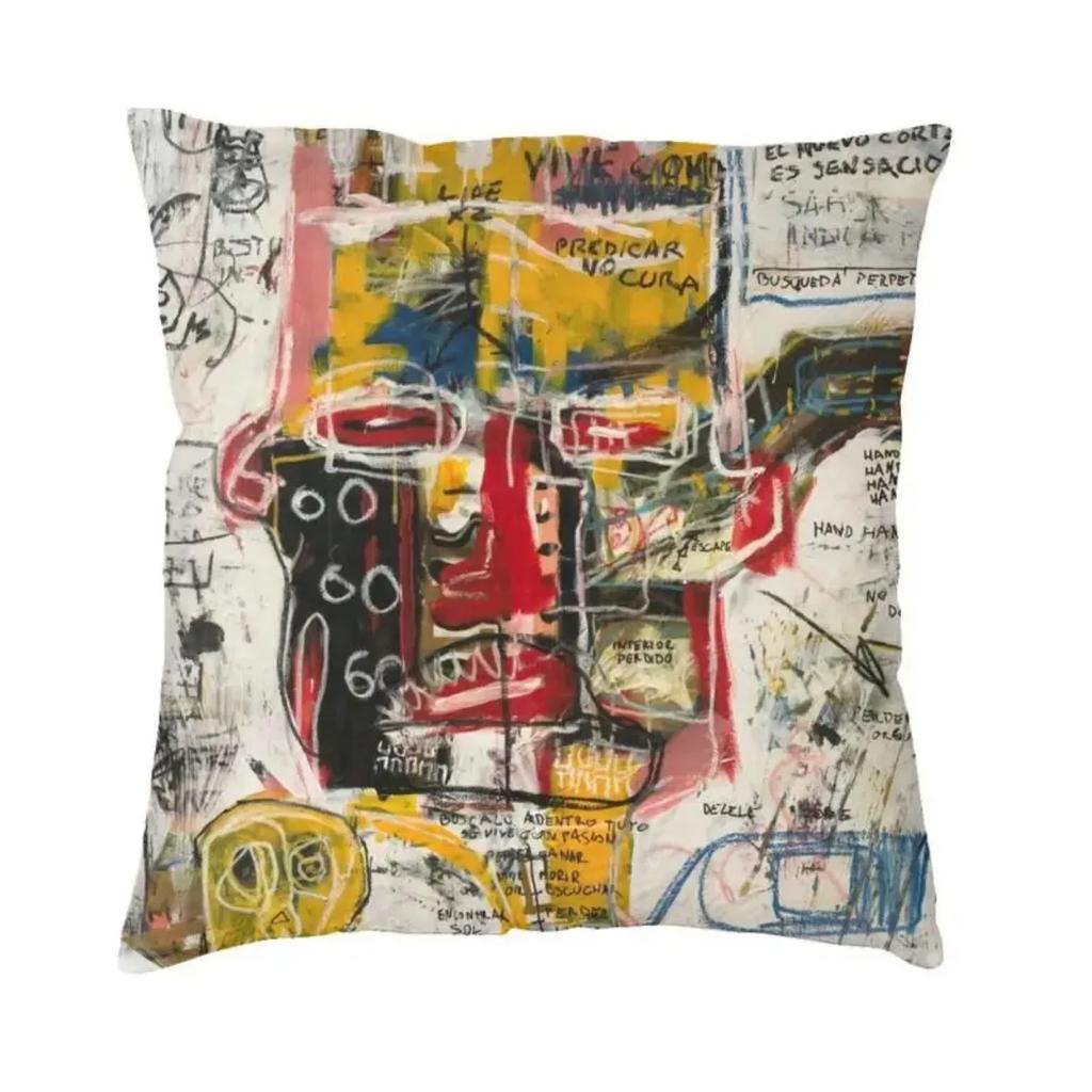 New Street Graffiti Cushion Cover Polyester Throw Pillow Case for Sofa Square Pillowcase Home Decorative 45x45cm 18x18Inch