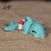 Dolphin Backpacks Pendant 3D Printed Articulated Figurine Swim Ring Fidget Toy Poseable Figure Flexible Joints Decor for Backpack Handbag