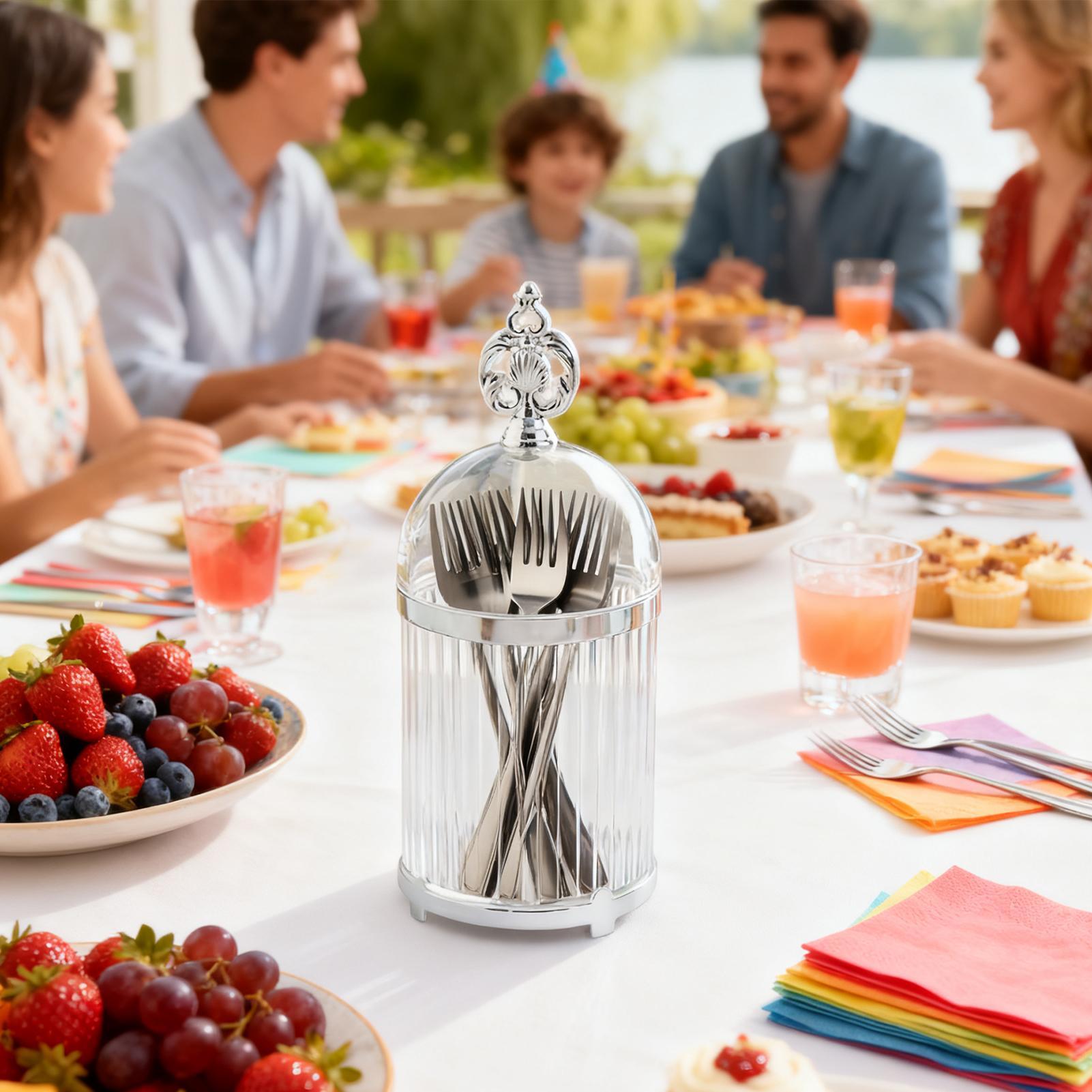 

Dessert Fork Holder Utensil Canister Container Food Storage Canister For Party Kitchen Wedding Home Picnic Gathering China Mainland