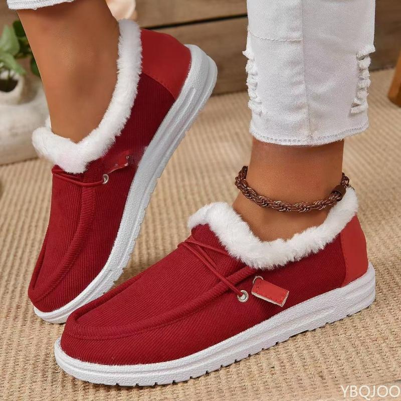 2025 Large Size Winter Fashionable Cotton Padded Thick Short Women's Boots for Outdoor Warmth and Versatile Women's Cotton Boots