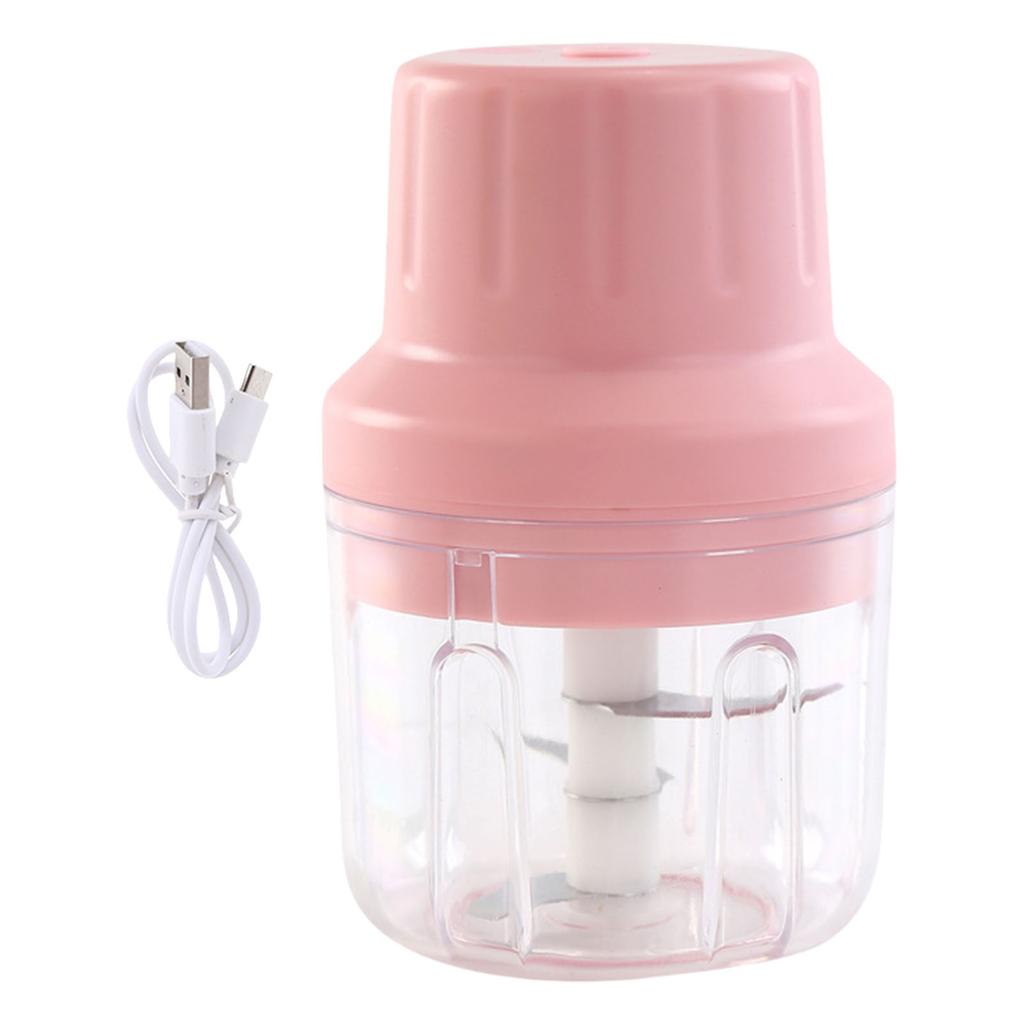 Mini Elektryczny Siekacz do Czosnku Ładowany przez USB Rozdrabniacz do Warzyw Plastikowy Bezprzewodowy Robot Kuchenny do Czosnku Cebuli