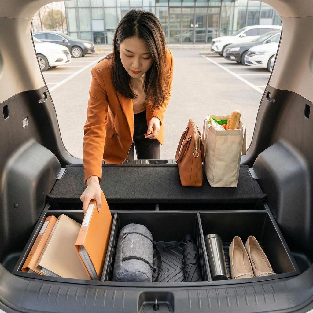 Wuling Xingguang 560 Hidden Trunk Compartment: Large Capacity Storage Box