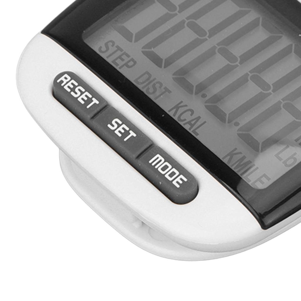 Elderly Step Counter LCD Display Clear Screen Accurate Walking Pedometer with Clip