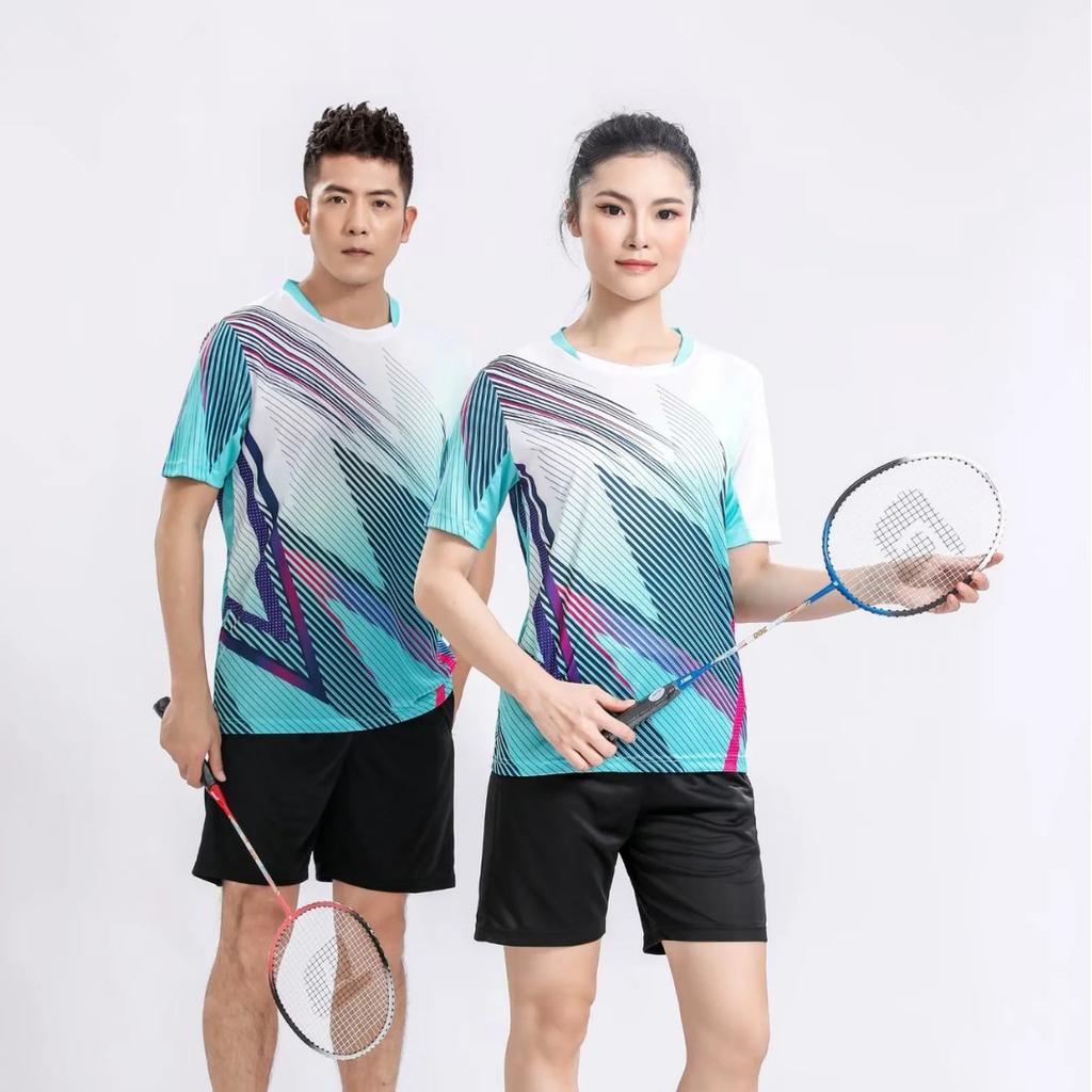 Football Training Clothes Manufacturers Wholesale Quick-drying Sports Tops Short-sleeved Men's and Women's Table Tennis Badminton Clothes Summer 