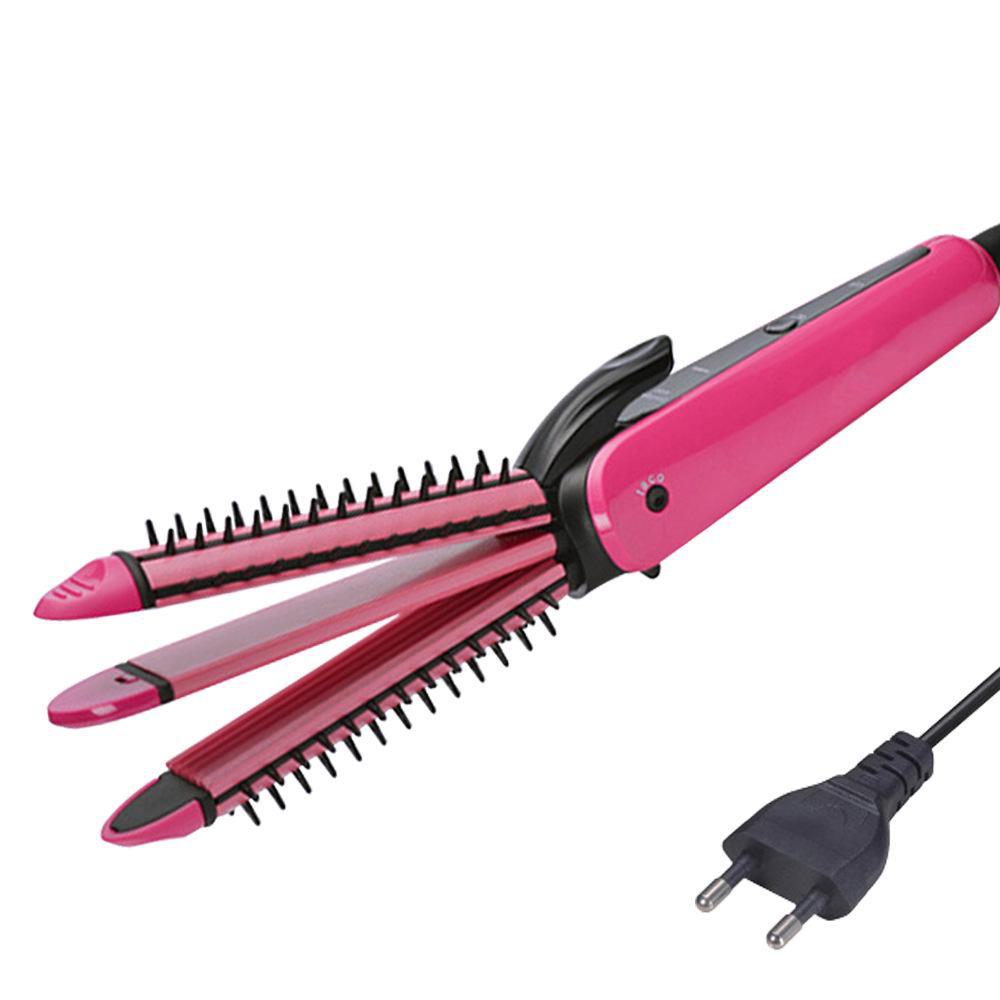 Digital Display Hair Curler & Straightener - Automatic, Dual-Purpose Curling Iron