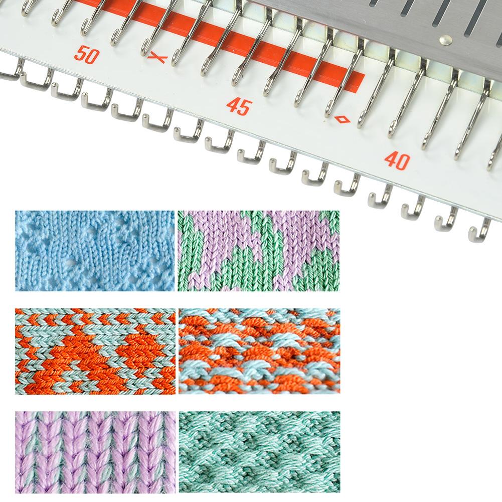 SK155 Knitting Machine Kit 3‑Needle Manual Knitting Machine Knitter Sewing Accessories
