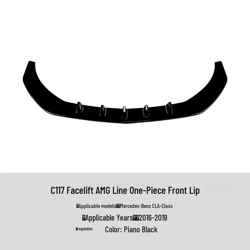 Mercedes-Benz CLA-Class C117 Sport Facelift (16-19) Front Lip Spoiler Kit