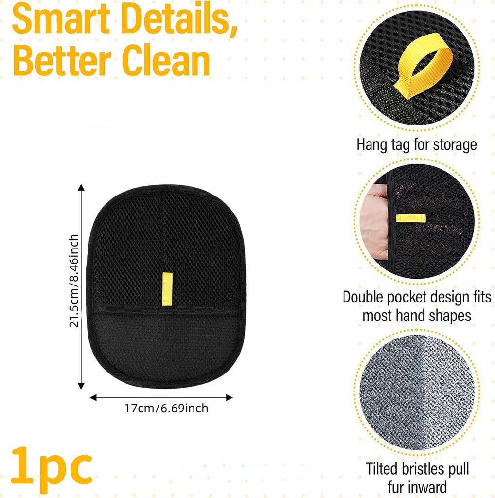 Electrostatic pet depilation gloves, gentle fur removers for dogs and cats, suitable for furniture, sofas, cars and clothes