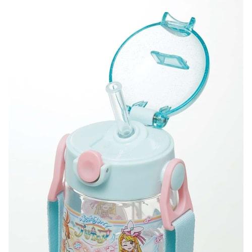Skater Hirogaru Sky PreCure Water Bottle, 480ml Clear Bottle with Straw, for Kids, PDSH5-A