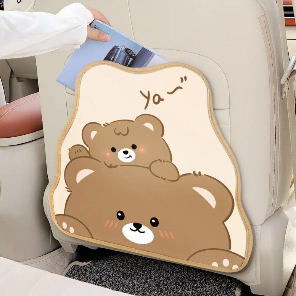 Cartoon Car Seat Back Protection Pad Anti-wear Car Seat Anti-kick Pad Four Seasons