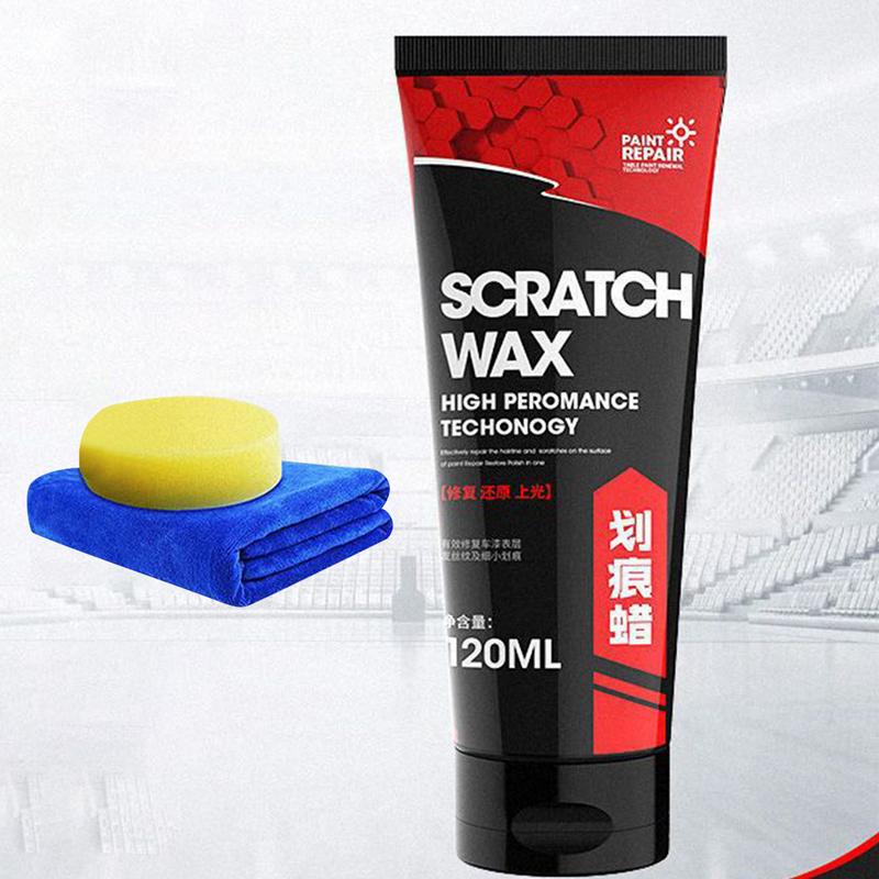 Ceară Reparare Zgârieturi Auto Ceară Multifuncțională Reparare Zgârieturi Auto 120ml Remover Zgârieturi Automobil Cu Burete & Prosop Vopsea Auto