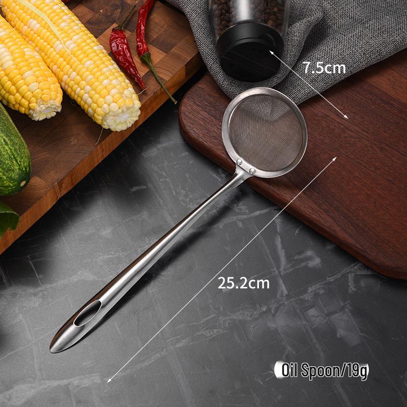 Stainless Steel Multi-Functional Oil Skimmer & Grease Separator Spoon