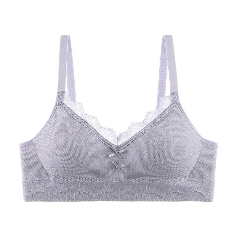 Japanese Lace Lingerie for Girls Junior High School Students Without Steel Hoop Bras High School Students Thin Cup Developmental Bras