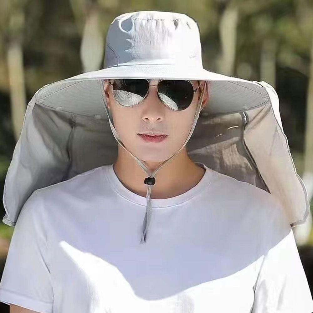 

Waterproof Fisherman Cap Portable Mountaineering Caps Fashion Panama Hat Camping Hiking світло-сірого кольору