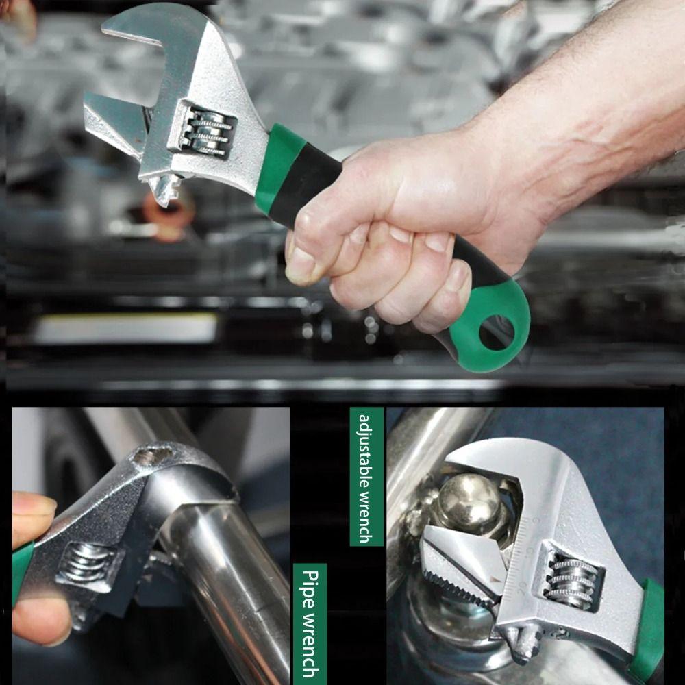 

Short Handle Sink Wrench Opening Adjustable Wrench Professional Universal Spanner Dip Car