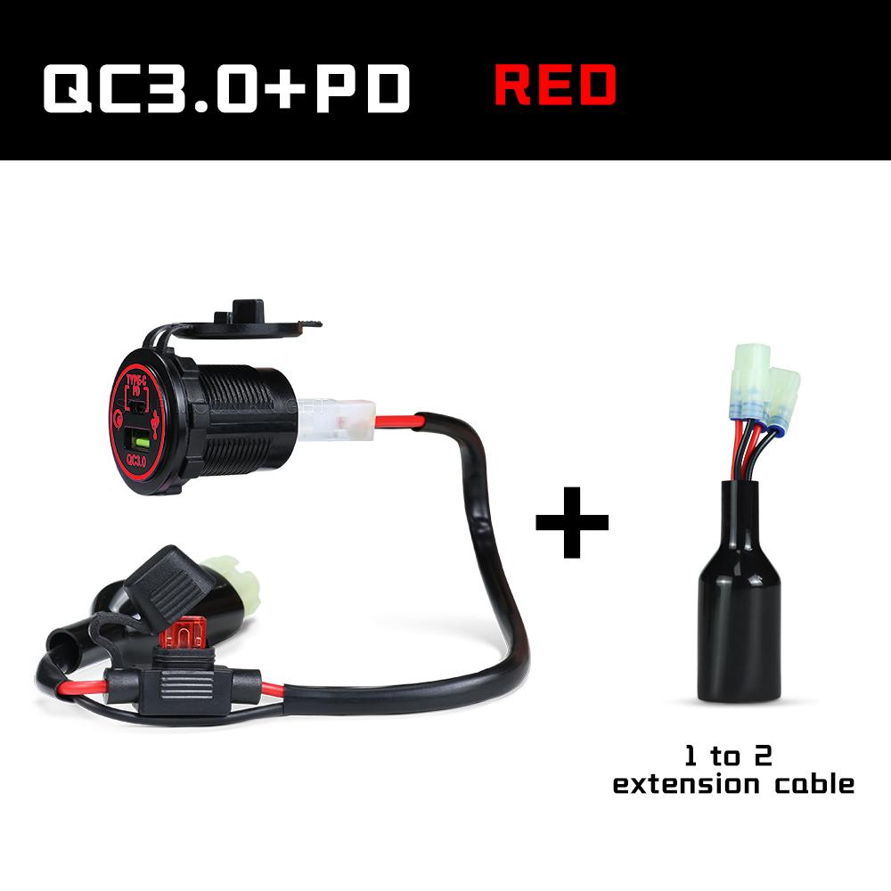 For Honda NX 400  NX400 2025 Accessories Motorcycle QC3.0 USB Type C PD Fast Charger Power Adapter Plug Socket
