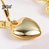 Lightweight Heart Earrings 1 Pair Women Leverback Pendant Polished Surface