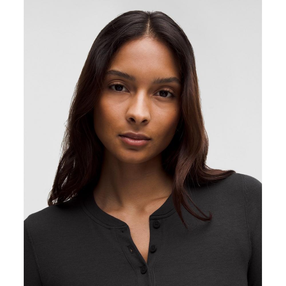 Lululemon Hold Tight Long Sleeve Henley Black