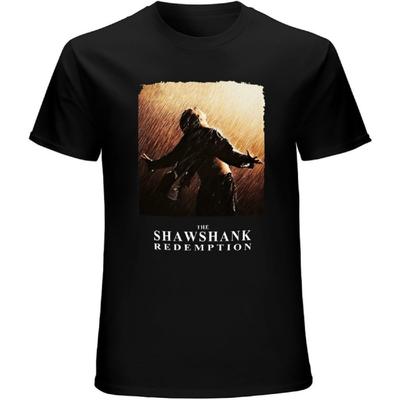 The Shawshank Redemption 1994 Men Graphic T Shirts Black