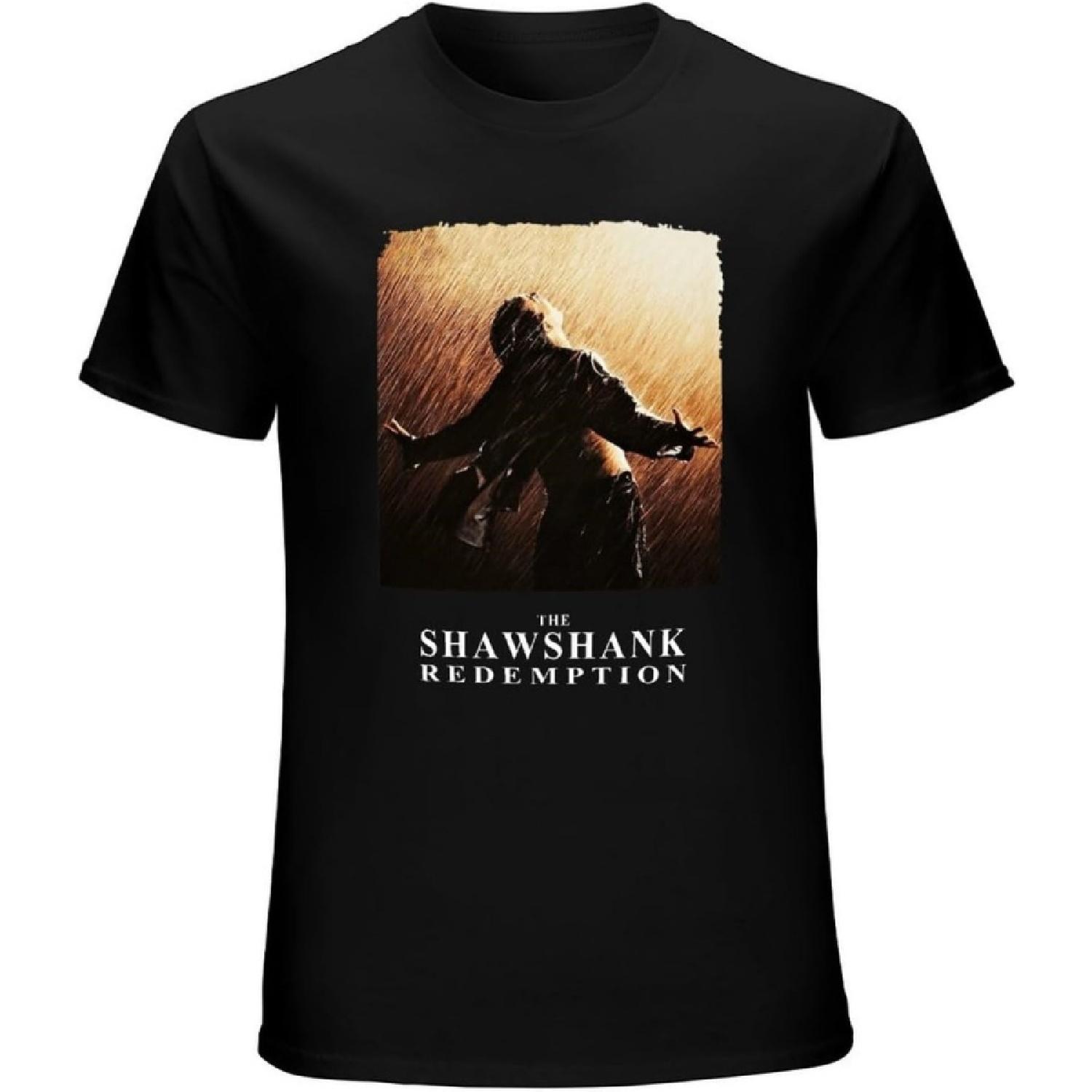 Побег из Шоушенка 1994 Мужские графические футболки Черные XXXXXL разноцветный