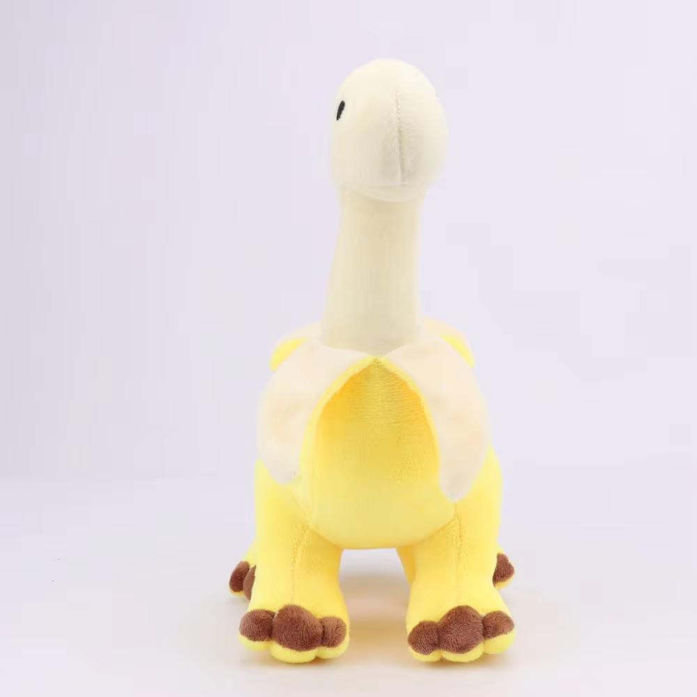 28CM Adorable Peeled Banana Brontosaurus Plush Playthings Gentle Stuffed Dragon Animals Present Designed for Children Birth Date Present Home Decor