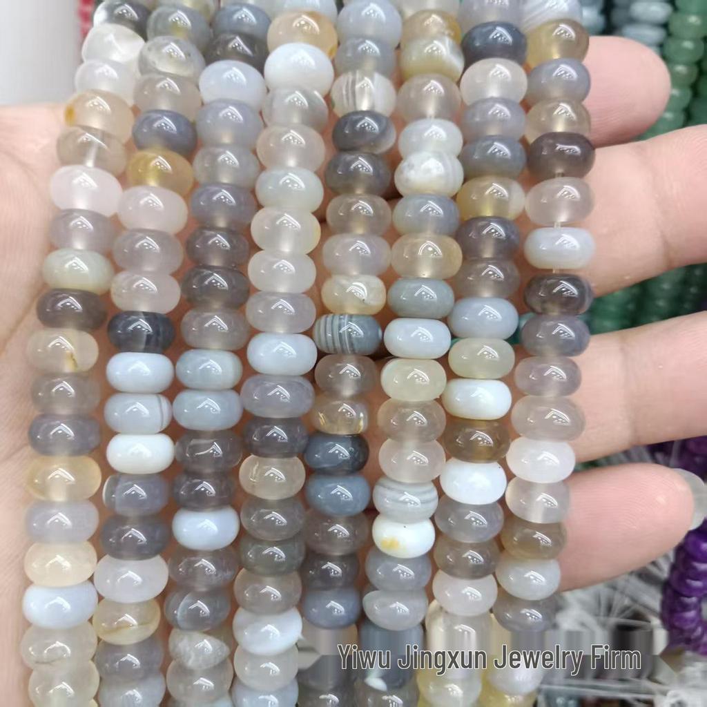 100 Natural Stone 5x8mm Abacus Beads for Jewelry Making – Bracelets & Necklaces