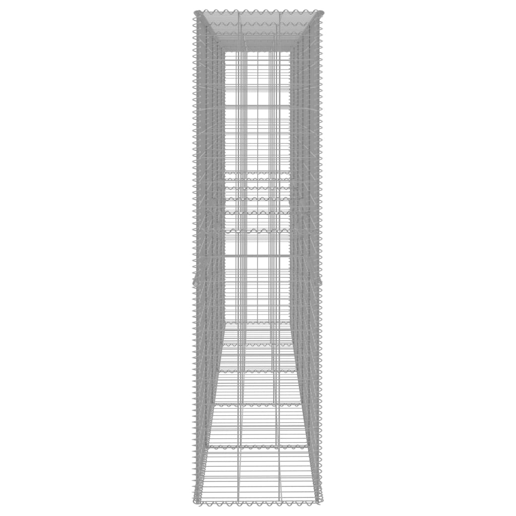 Vidaxl Gabion Wall with Lid, Galvanized Steel, 300X50X200 Cm