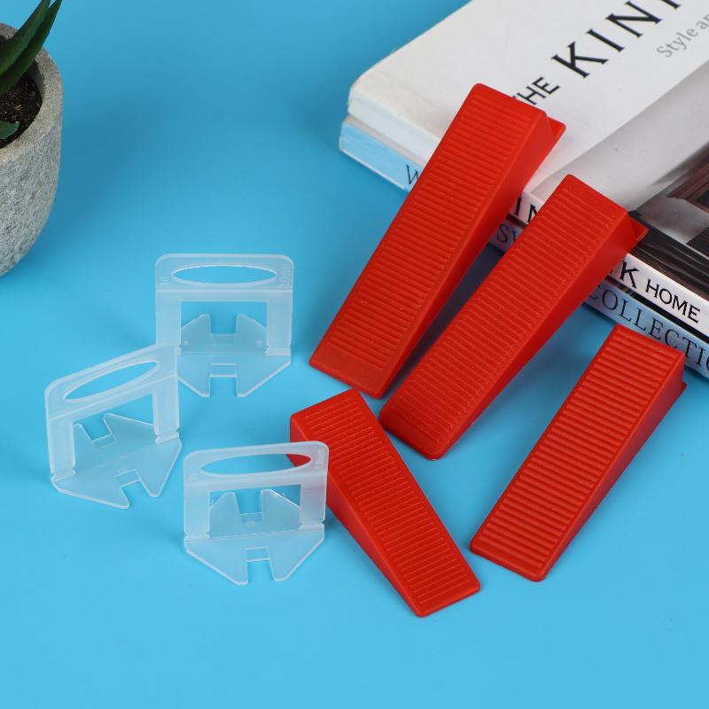 100Pcs Ceramic Tile Spacers Tile Leveling System Clips 1.0/2.0/3.0Mm For Ceramic Tile Laying Leveling Construction Tools