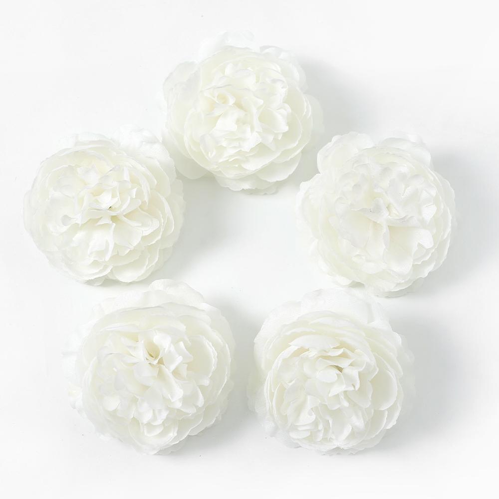 5/10Pcs Peony Artificial Flowers Head 7.5cm Fake Flowers for Home Decor Garden Wedding Decoration DIY Garland Bouquet Accessory