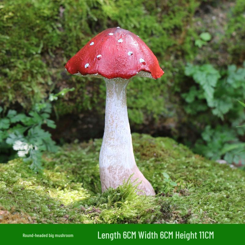 Outdoor Garden Ornaments: Simulated Mushroom Bonsai Decorations for Courtyard Landscaping