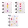 2Pcs Cartoon Coil Notebook Mini A7 Portable Spiral Memo Pad for Students Cute Flower Notebook for Journaling School Travel