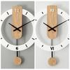 Living Room Decoration Wall Clock Wall Decoration Items Silent Digital Wall Clock Personalized Solid Wood Decorative Wall Clock