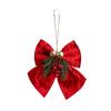Classical Joyful Bows Ornament Cloth Designs Christmas Tree Fabric Decors Ideal for Christmas Decorations Year After Year