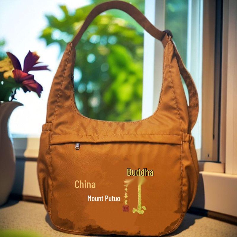 

Crescent Waterproof Nylon Crossbody Travel Handbag