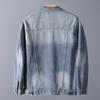 Men's Fashion Loose Fit Denim Jacket - 2023 Spring/Autumn Collection, Large Size, High Quality