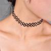 4 Stück Punk Stretch Tattoo Choker Damen Vintage Elastisch Schwarz Tattoo Halskette Schmuck Hochzeit Party Mädchen Geschenk