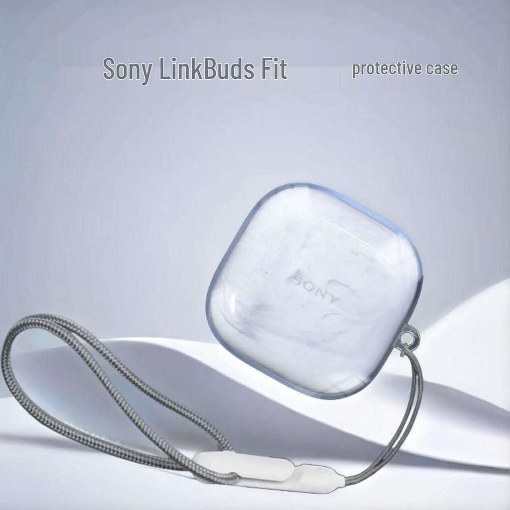 Clear Silicone Protective Case for Sony LinkBuds Fit Earbuds