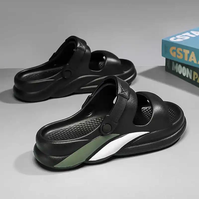 Backless Spring-autumn Men's Beach Sandal Color Shoes Slippers Shoes Sneakers Sport Trend Luxury Brand Releases New