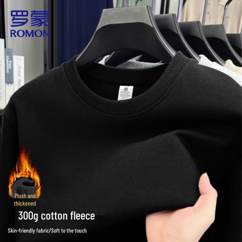 ROMON Men's Autumn/Winter Round Neck Pullover Sweatshirt