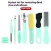 8pcs/Set Pedicure Kit Stainless Foot Care Callus Remover Scraper Pedicure Rasp Tools Manicure Nails