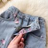 2025 Spring Denim Skirt Women's Autumn High Waist Slim Skirt A-Line Skirt Small Fork Skirt