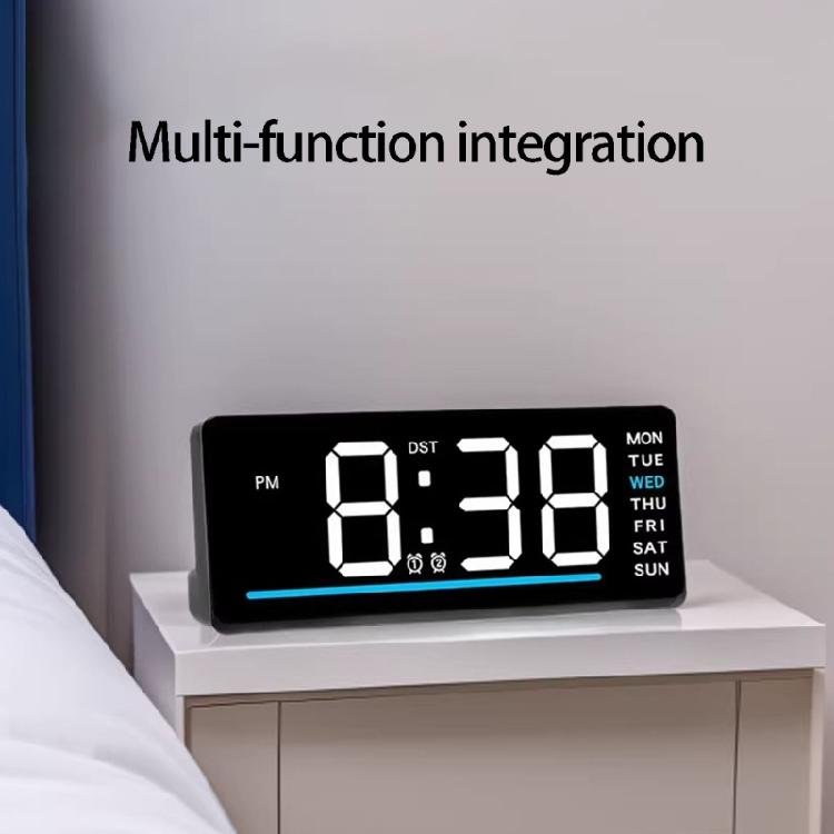 LED Display Clock Travel Sized Kids Room Nightlight Clock Quiet Bedroom Digital Clocks Perfect For Dorms Hotel