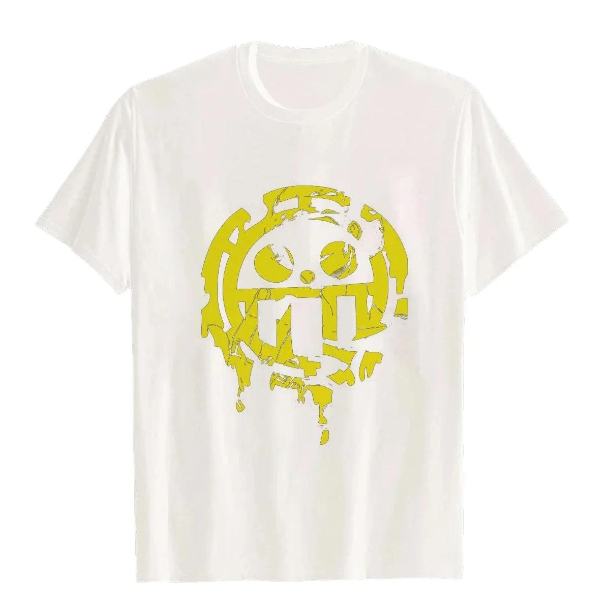 

Аниме O-образный вырез футболка Trafalgar Law Modal Юмор идея подарка Графический бренд Мужская одежда Повседневная мода Уличная одежда XXXXXL чёрный