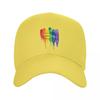 Custom Love Wins Rainbow LGBT Baseball Cap Outdoor Women Unisexs Adjustable Gay Pride Lesbian Dad Hat Summer Snapback Hats